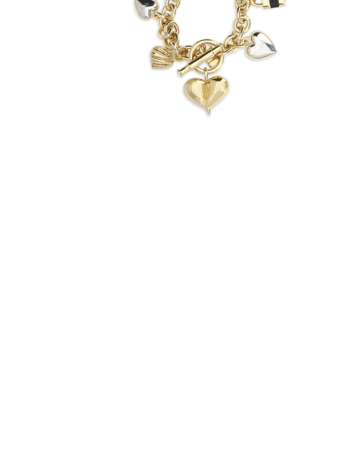 Chloé Heart Bracelet - Gold And Palladium & Black
