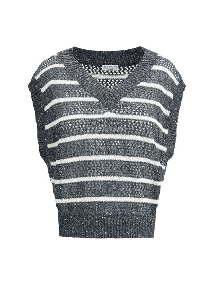 BRUNELLO CUCINELLI Striped Vest