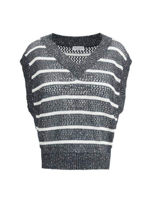 BRUNELLO CUCINELLI Striped Vest
