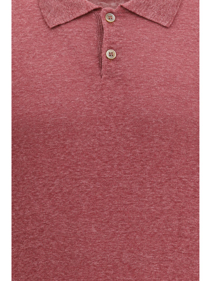 BRUNELLO CUCINELLI Linen and silk Polo Shirt