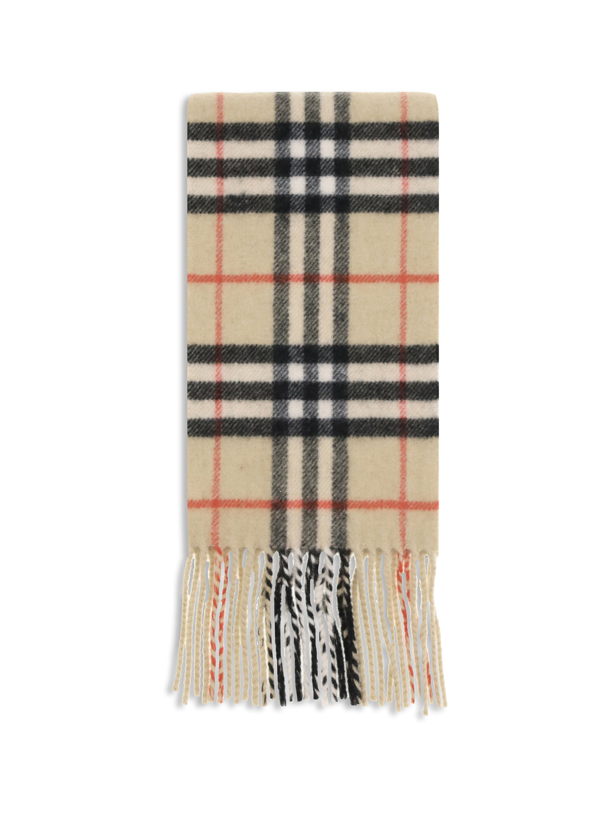 Burberry Thin cashmere Check Scarf - Sand