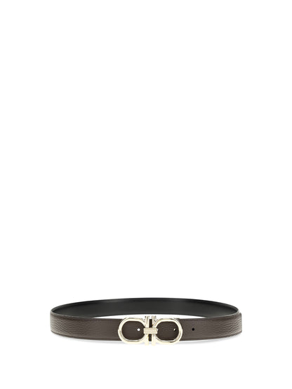 FERRAGAMO Reversible and adjustable Gancini Belt
