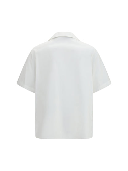 VALENTINO Cotton poplin bowling Shirt with VGold