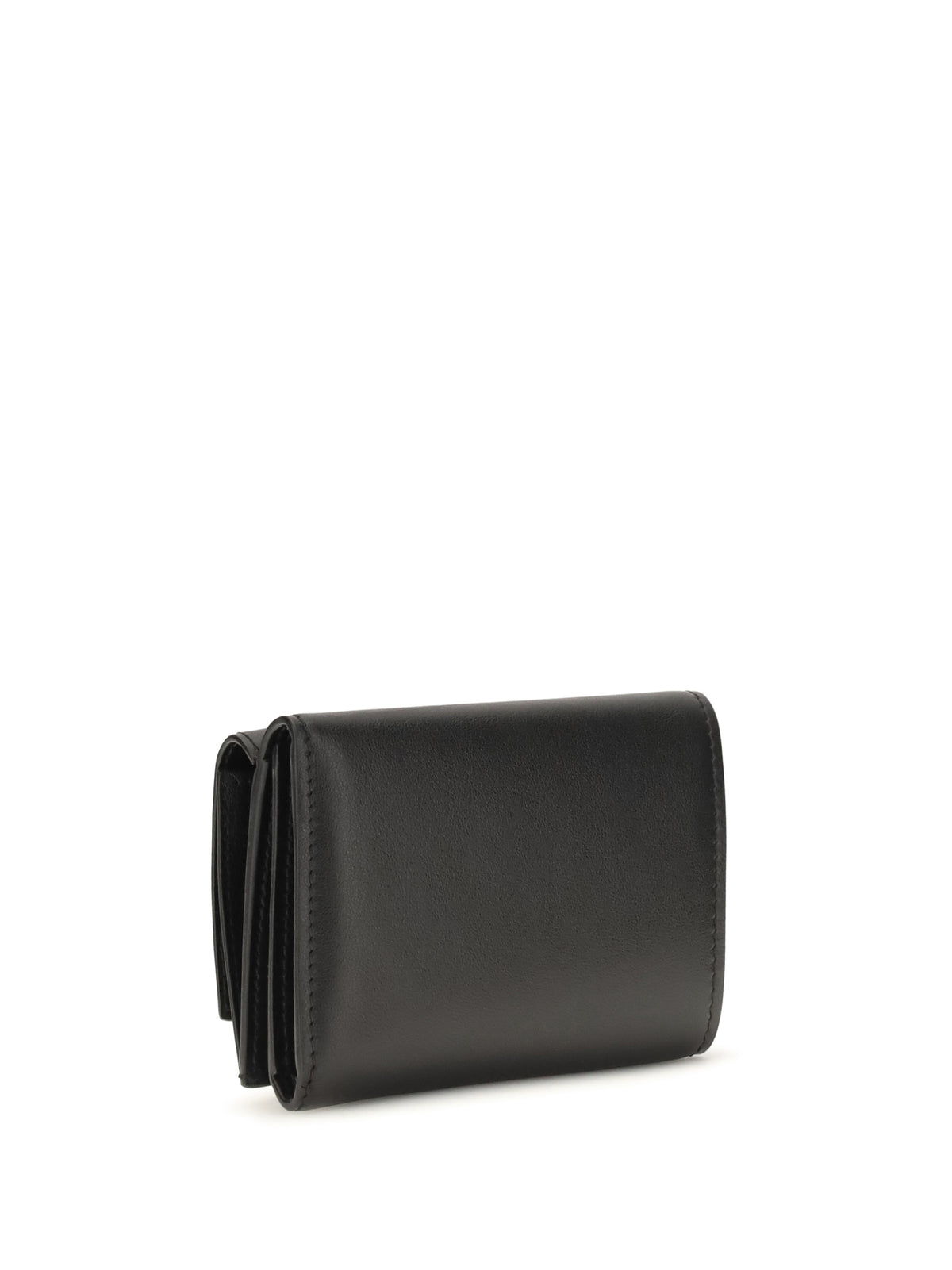 Fendi FF mini trifold leather Wallet - Black