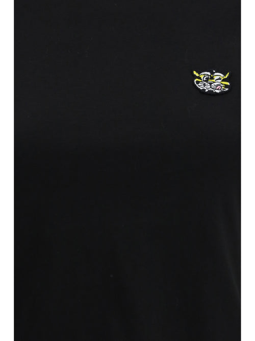 Kenzo Cotton T-shirt with the embroidered “Wild Tiger” - Black