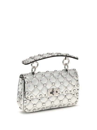 VALENTINO GARAVANI Rockstud Handbag in laminated leather