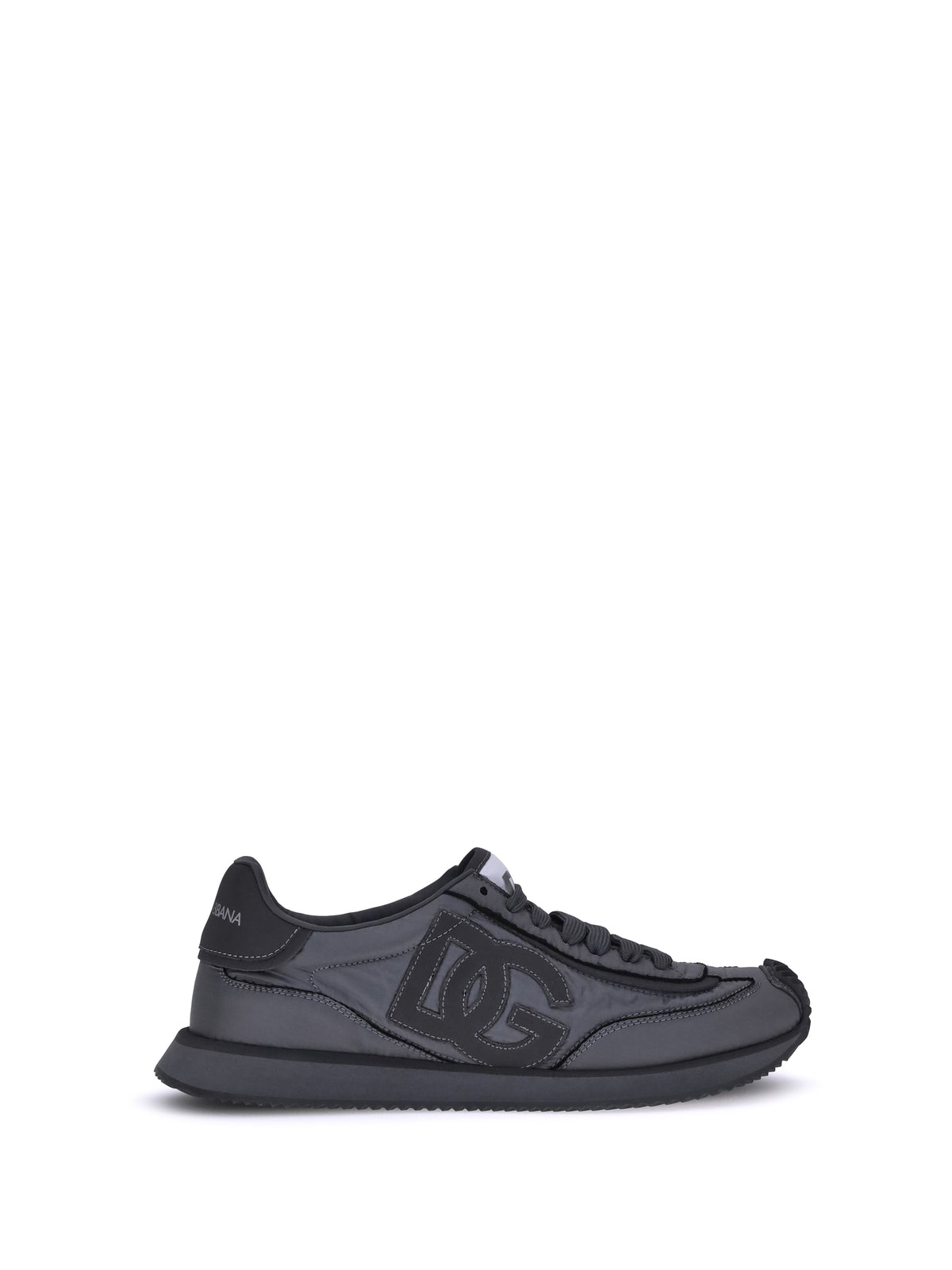 Dolce & Gabbana Leather Sneakers - Ferro