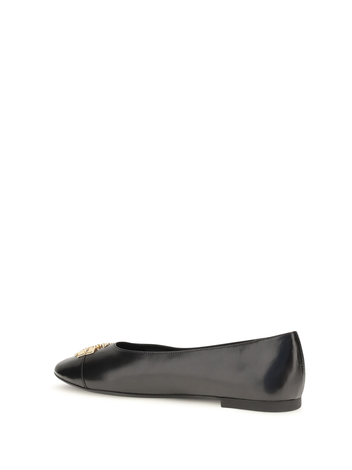 Tory Burch Charlie Ballerinas - Perfect Black / Gold