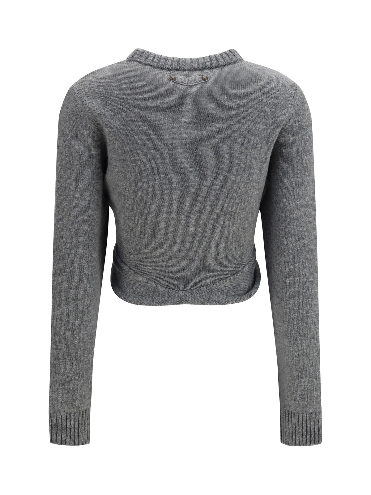 Balenciaga Ruched crewneck Sweater - Grey