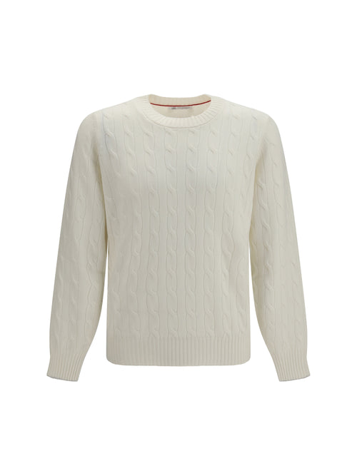 Brunello Cucinelli Cable-knit cashmere Sweater - Panama+Nebbia