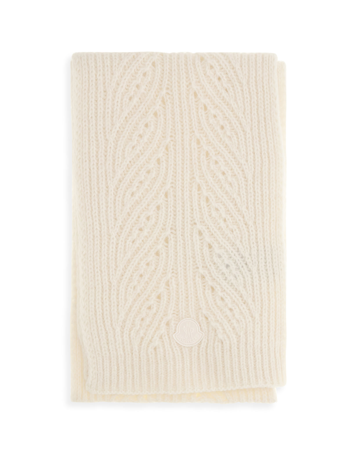 Moncler Tricot alpaca and cashmere-blend Scarf - Natural
