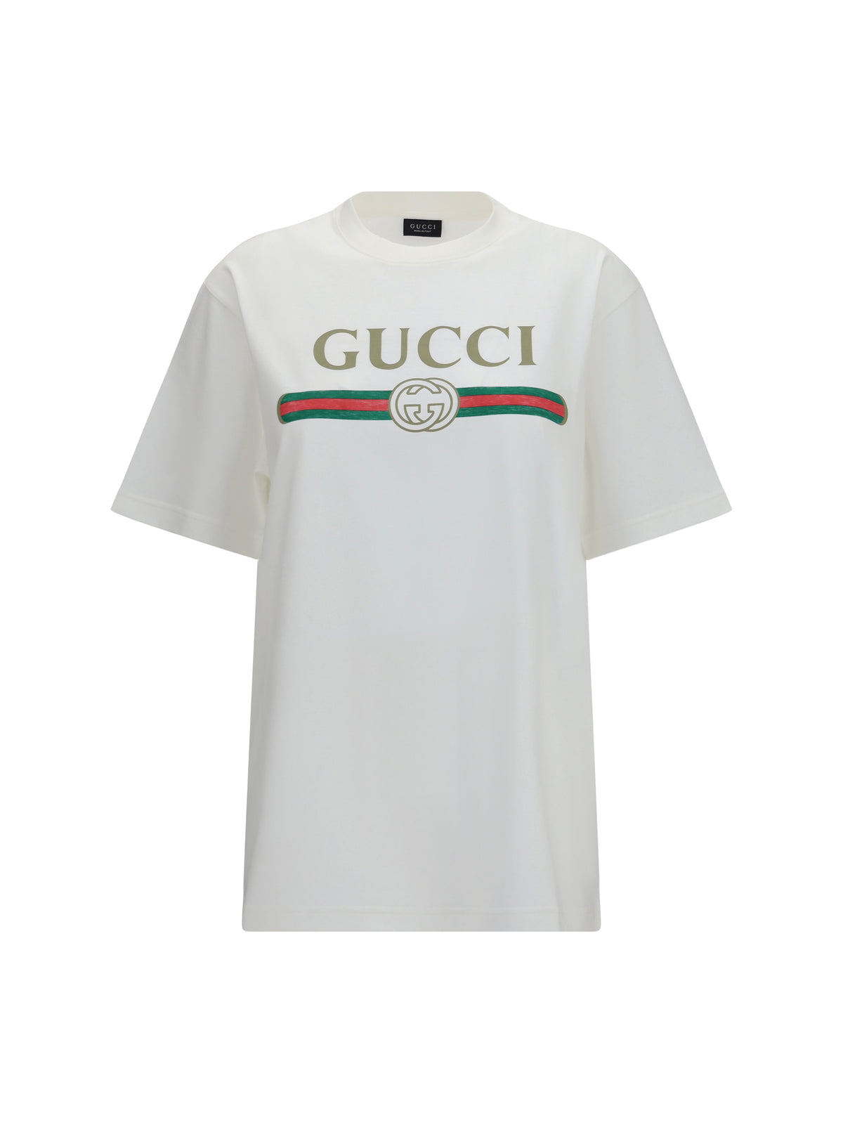 Gucci Cotton and silk jersey T-shirt - Off White/Mc