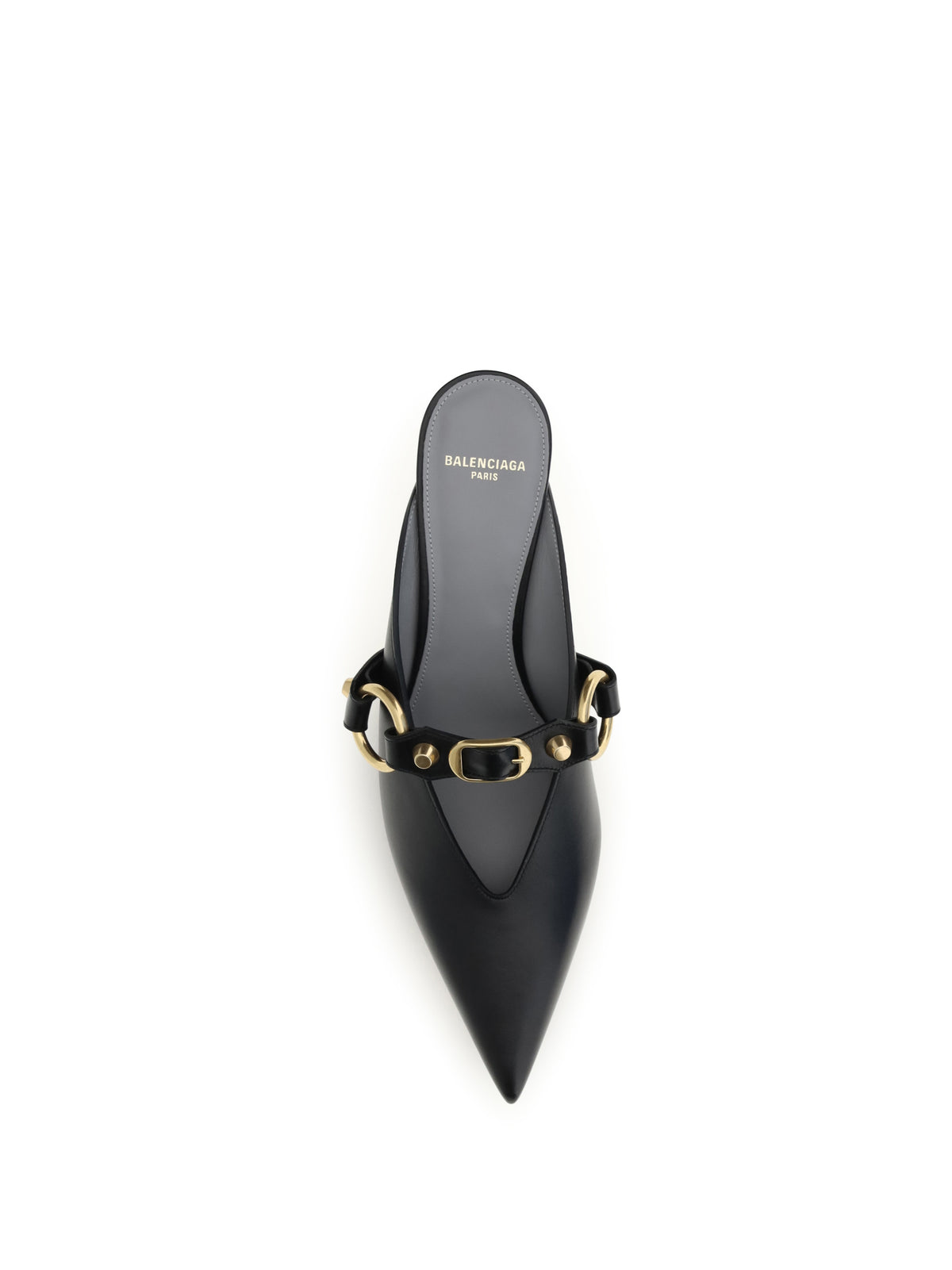 Balenciaga City Mules - Black/Gold