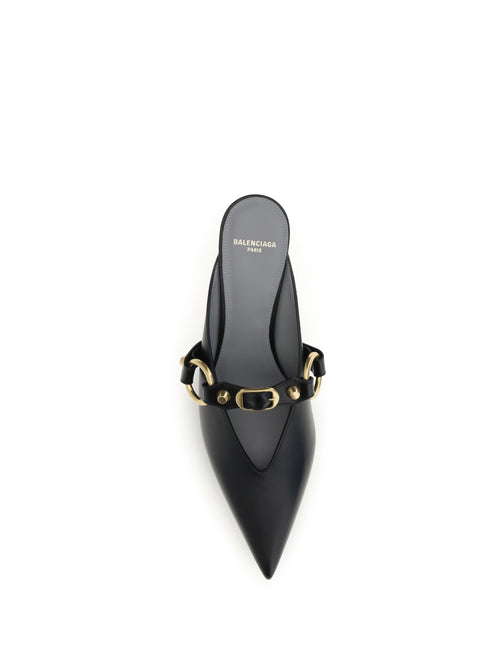 Balenciaga City Mules - Black/Gold