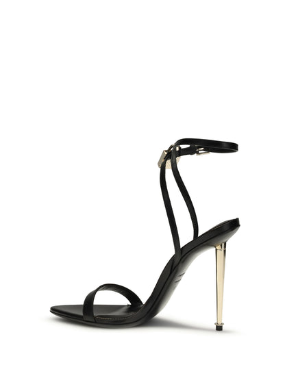 Tom Ford Padlock Pointy Naked heeled Sandals - Black