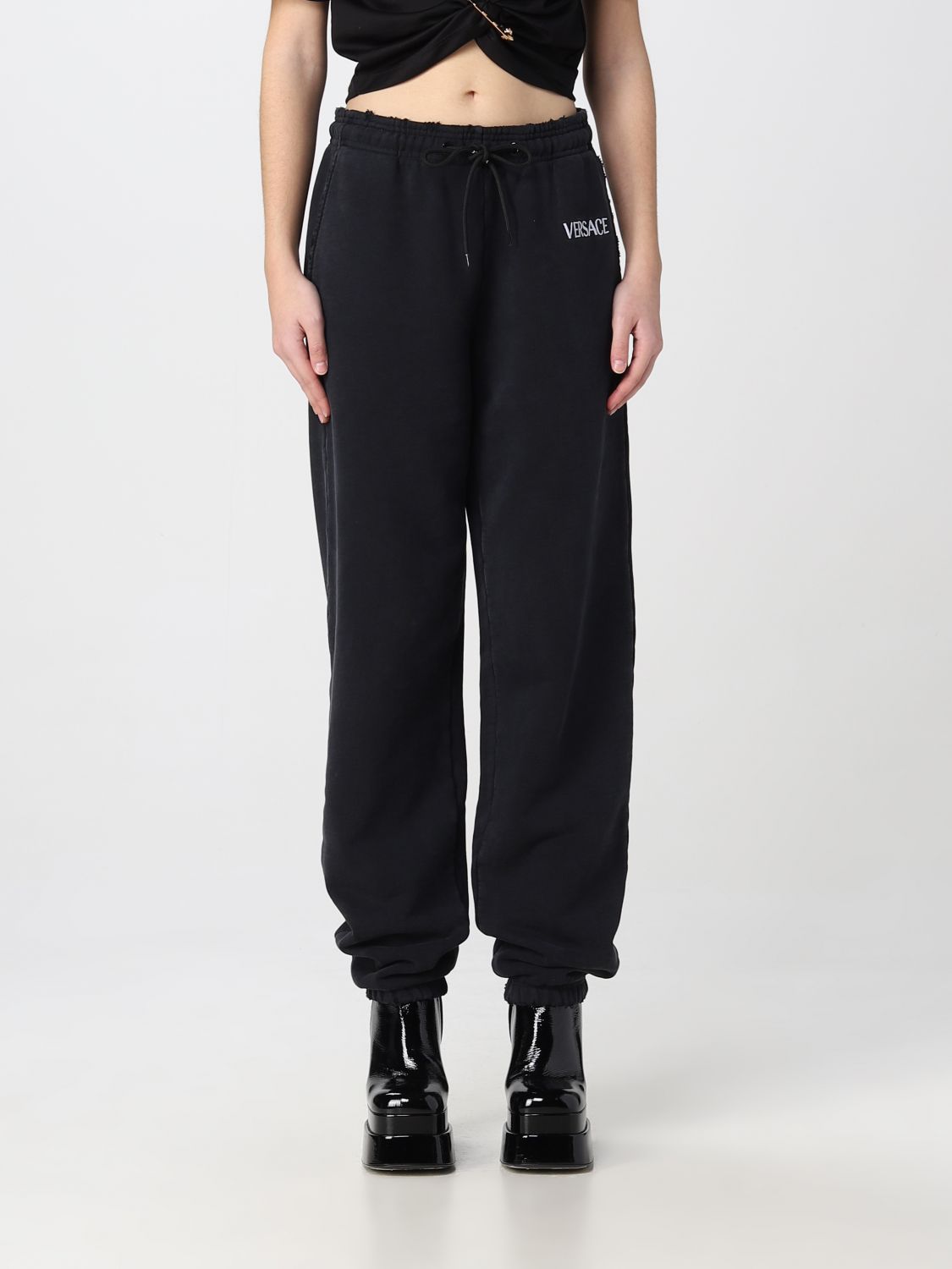 Versace Pants Woman Black