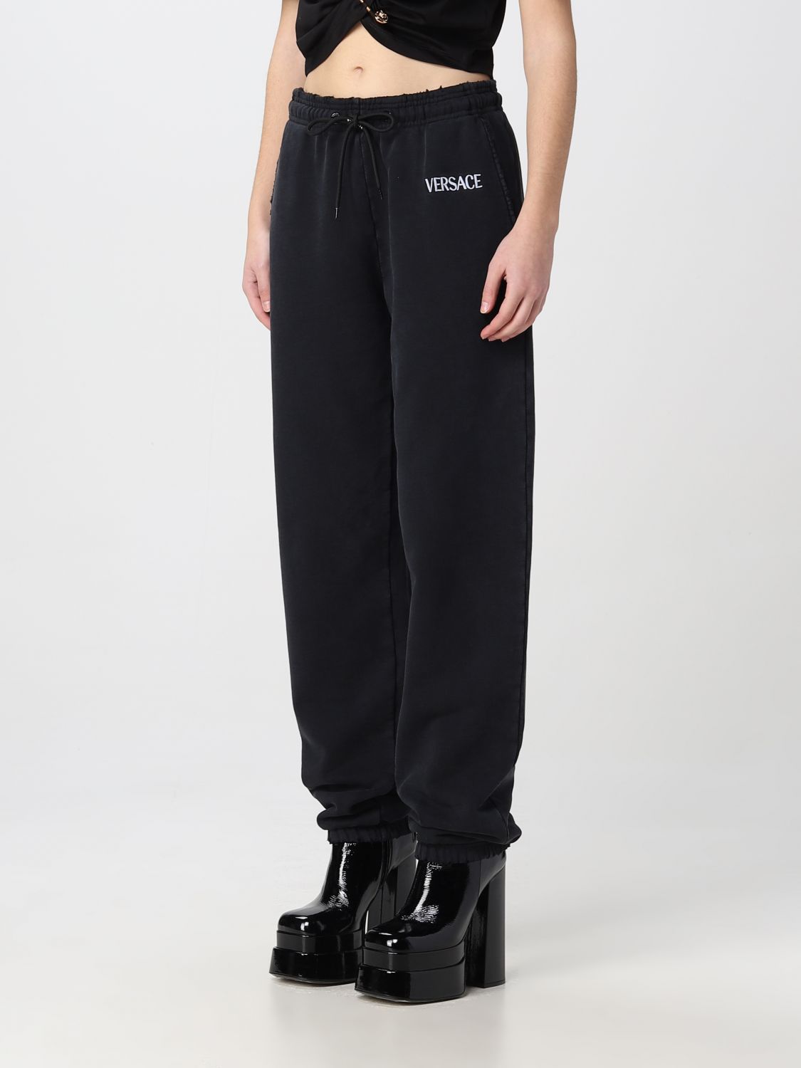 Versace Pants Woman Black