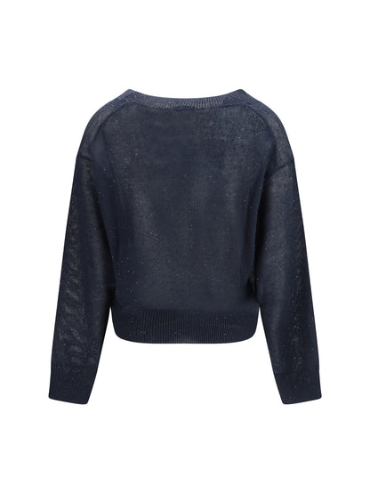 BRUNELLO CUCINELLI Sparkling linen T-shirt
