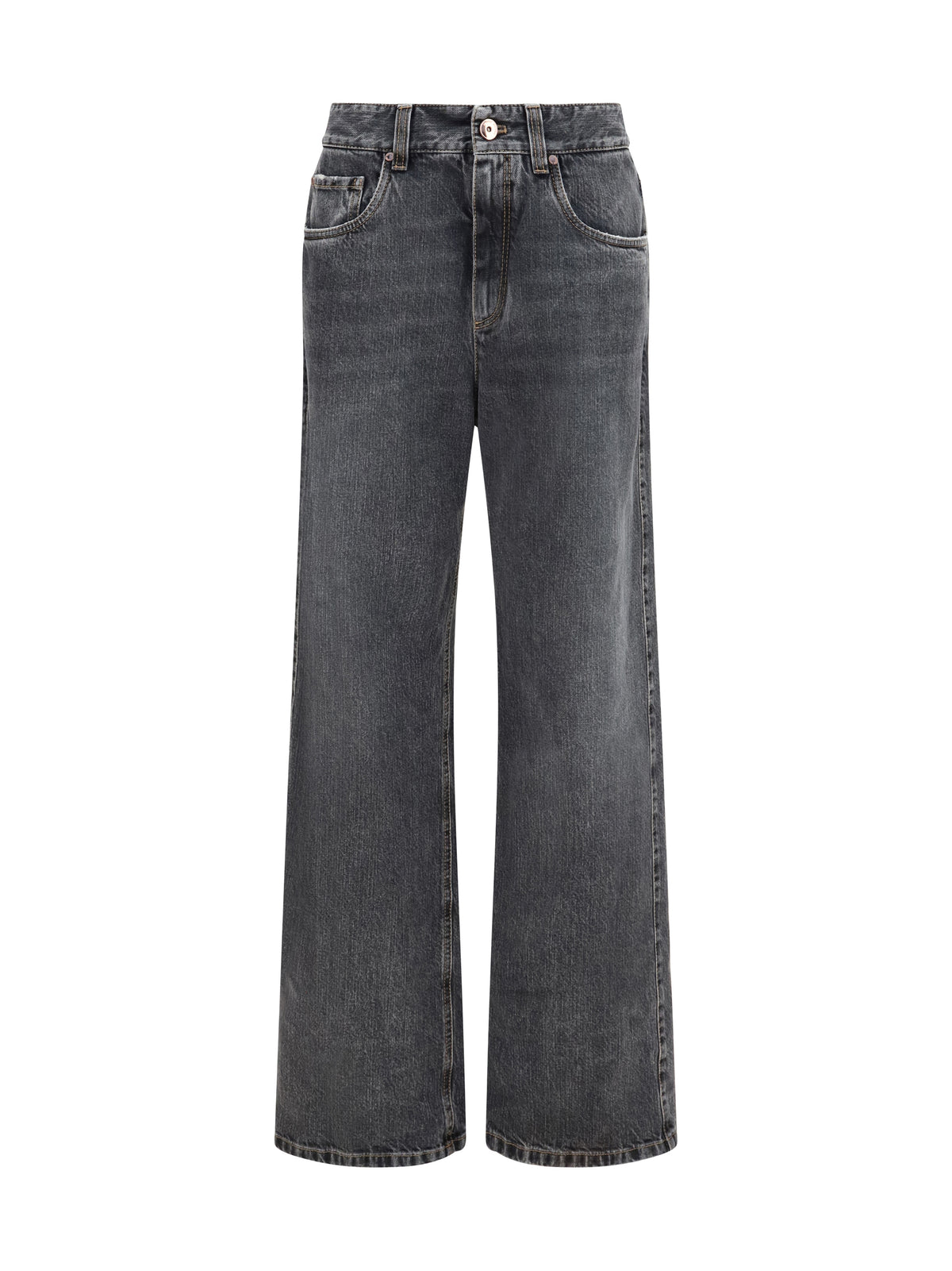 Brunello Cucinelli Straight Jeans - Deep Grey Denim
