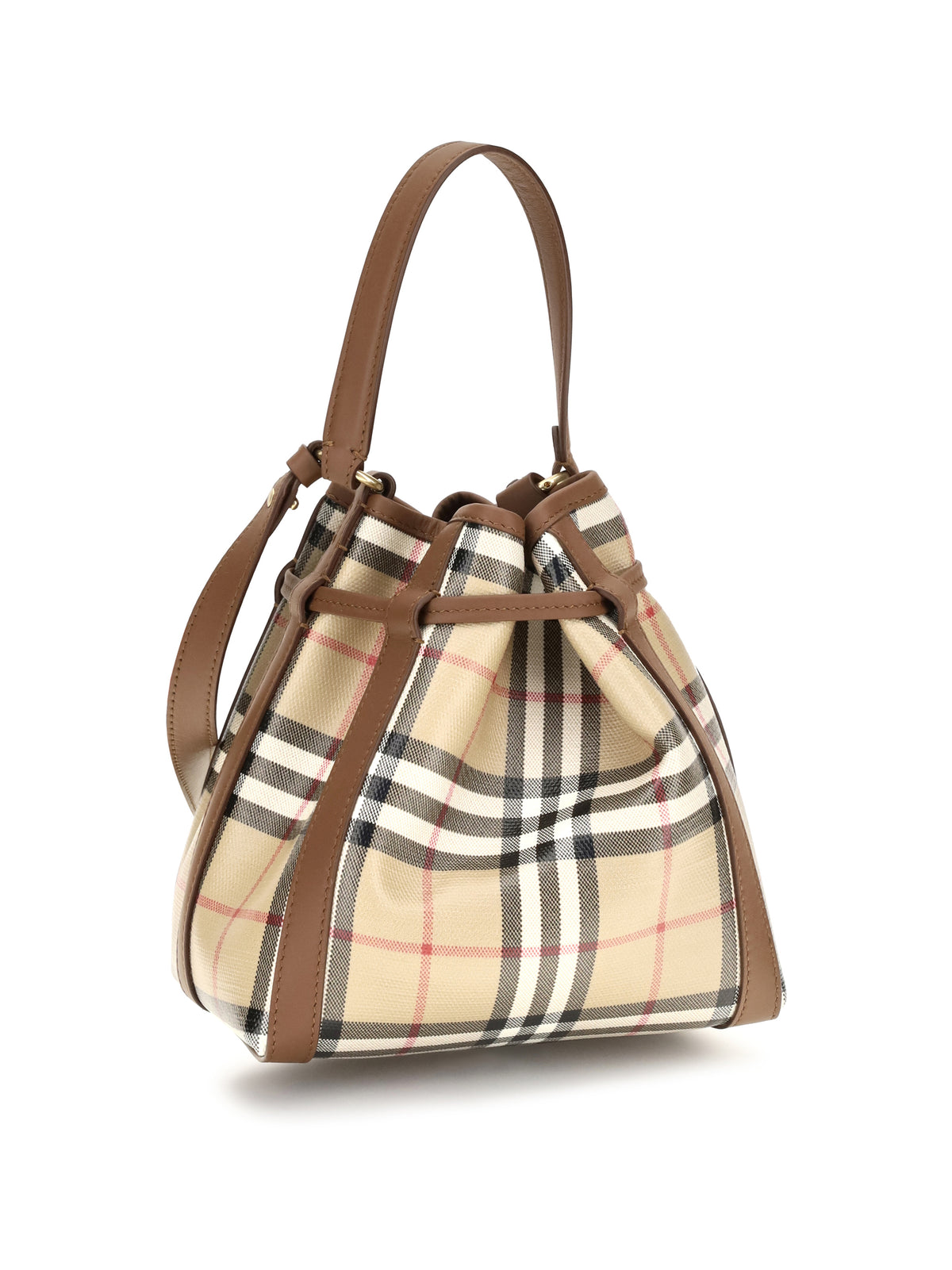 Burberry Mini Check Bucket Bag - Archive Beige