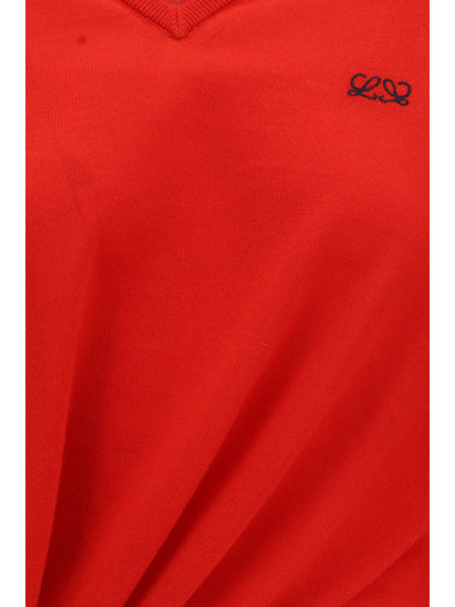 Loewe Wool Sweater with logo - Red