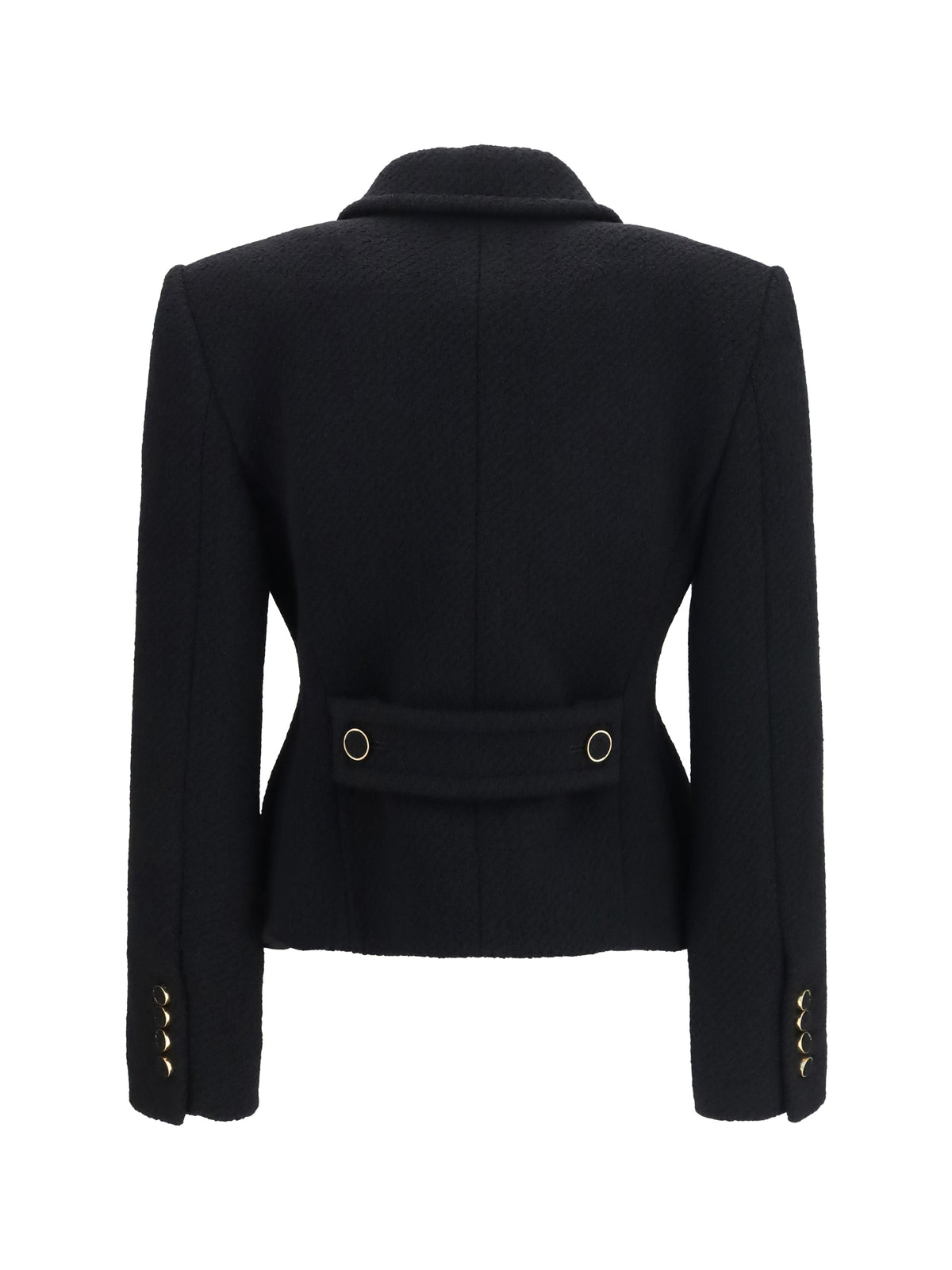 Chloé Cropped single-breasted Blazer with fabric buttons - Black