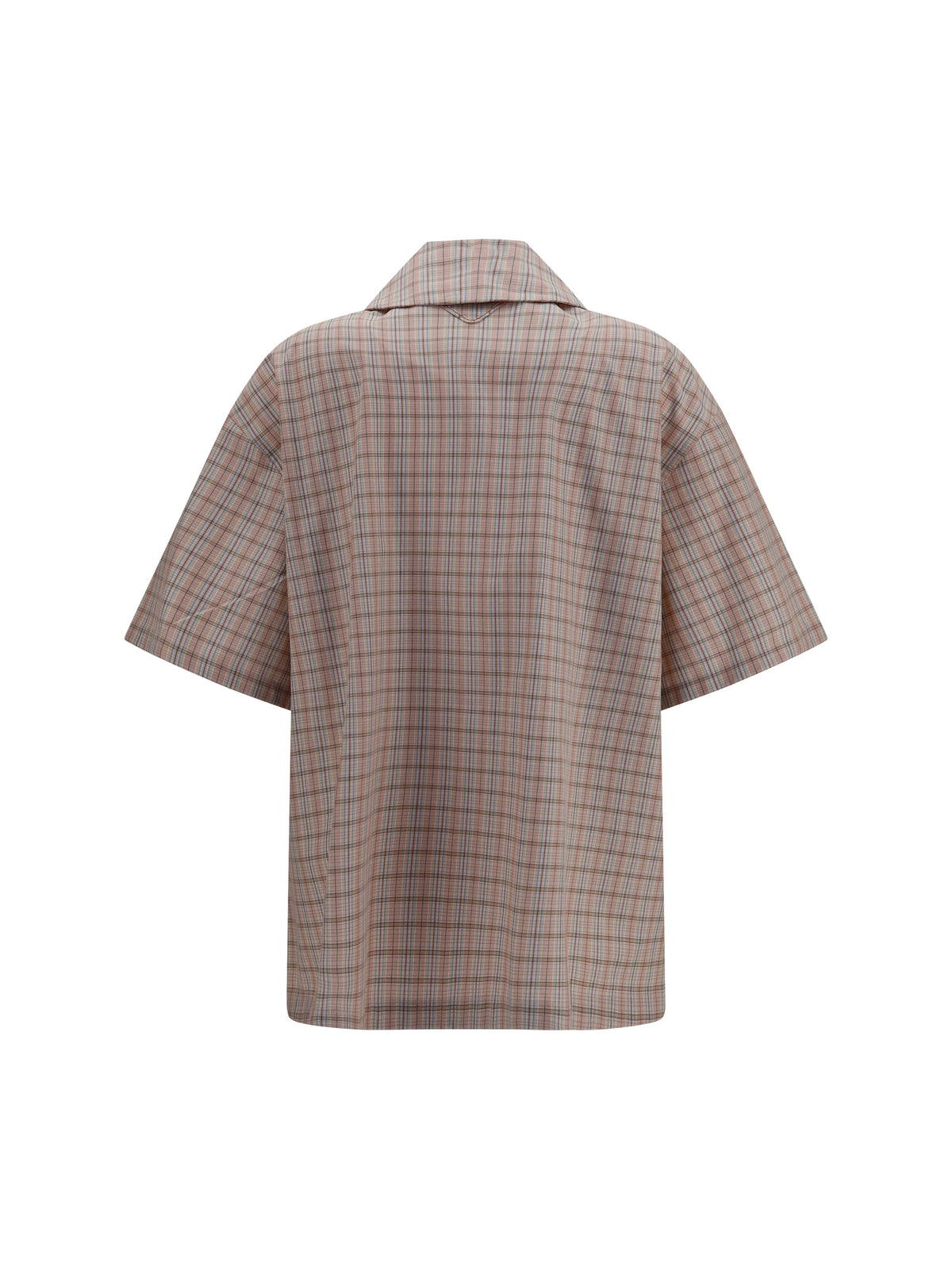 Prada Short-sleeved Check Shirt - Alabastro+Sabbia