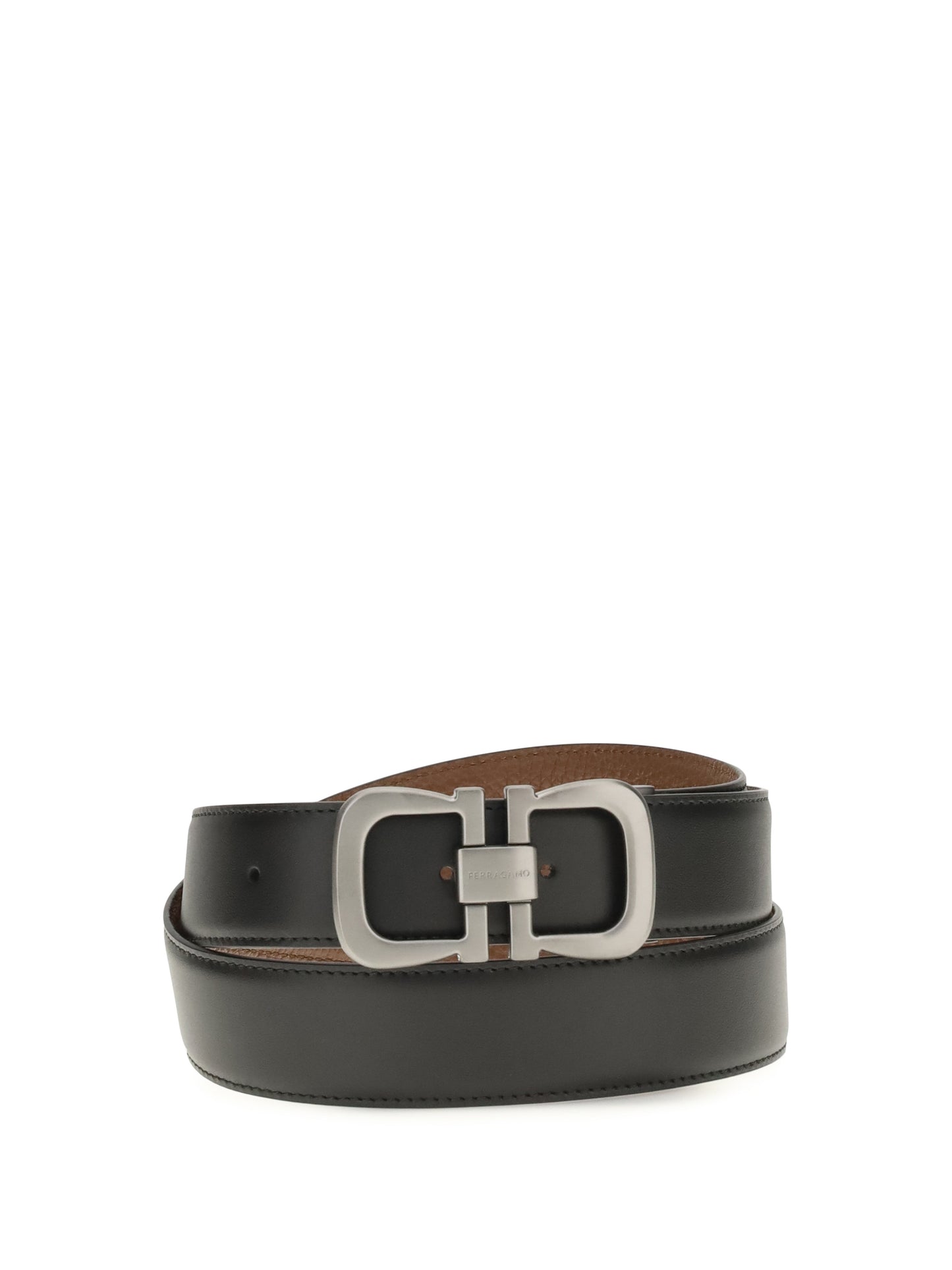 FERRAGAMO Reversible leather Belt with logo