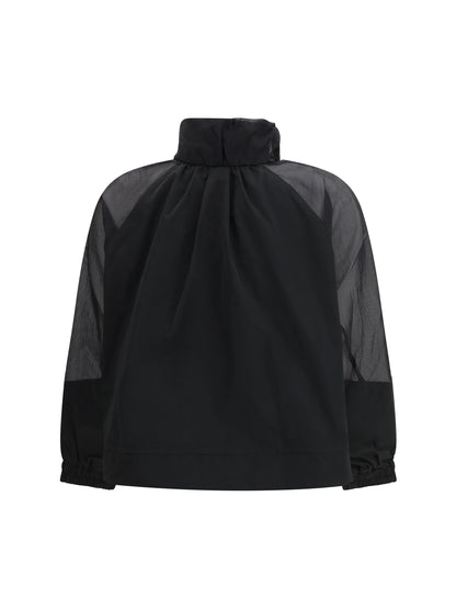 PINKO Beth Jacket with transparent inserts