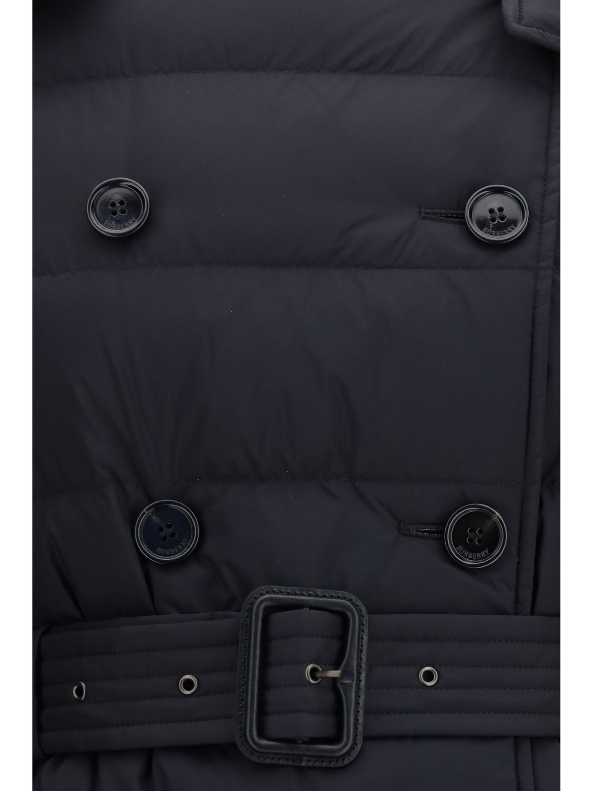 Burberry Audley mid length nylon Down Jacket - Black