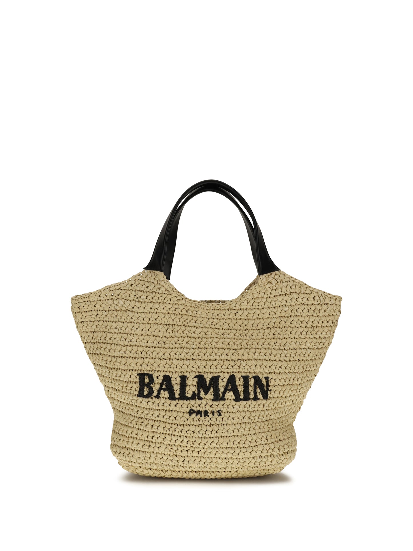 BALMAIN Mini crochet Tote Bag