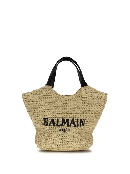 BALMAIN Mini crochet Tote Bag