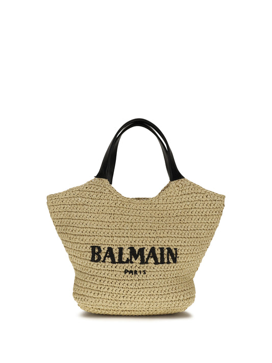 BALMAIN Mini crochet Tote Bag