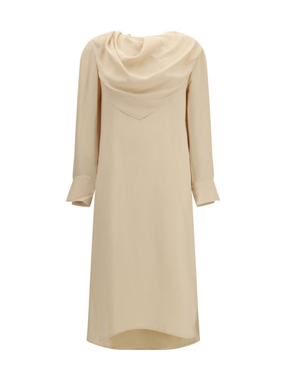 Acne Studios Draped backless midi Dress - Sand Beige