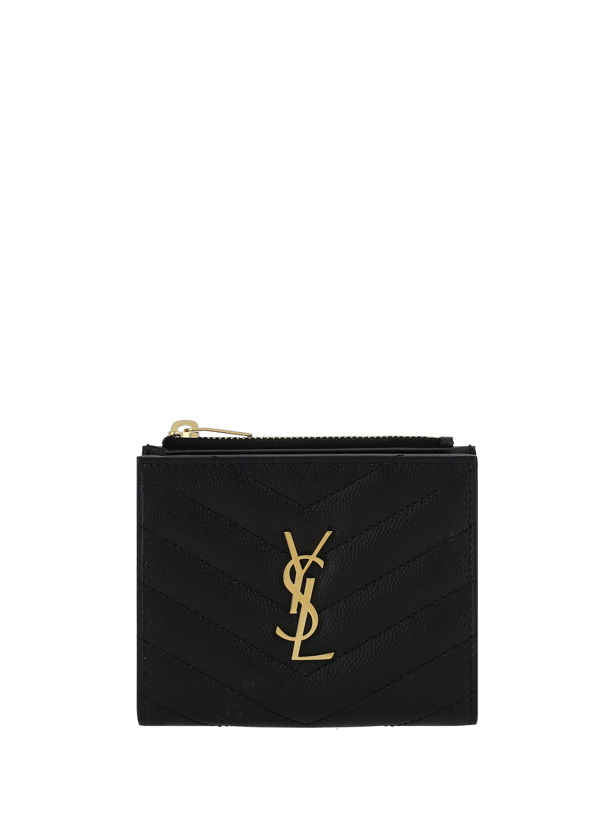 Saint Laurent Leather Wallet - Black