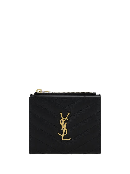 Saint Laurent Leather Wallet - Black