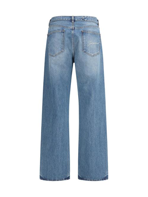Jacquemus Wide-leg Jeans - Blue/Tabac