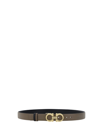 Ferragamo Reversible Belt - Oak/Fawn/Caraway Seed