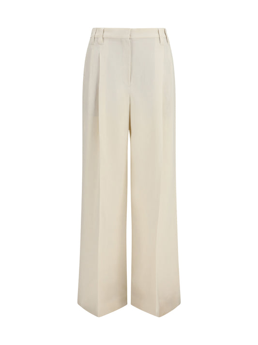 BRUNELLO CUCINELLI Wide Pants in fluid twill