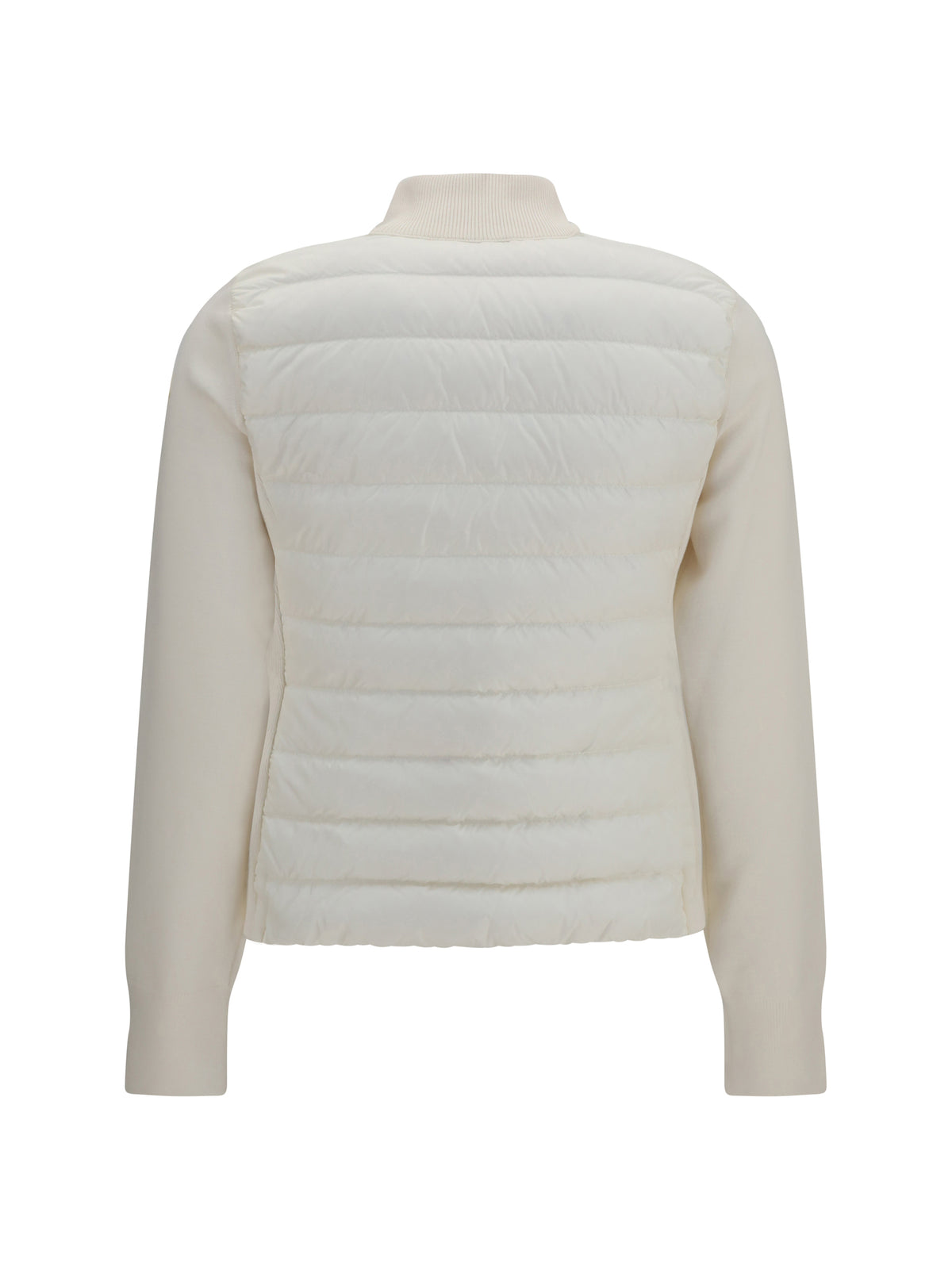 Moncler Quilted Knit Cardigan - White