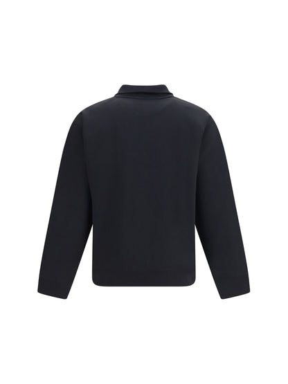Valentino Half-zip high-neck jersey Sweatshirt - Black