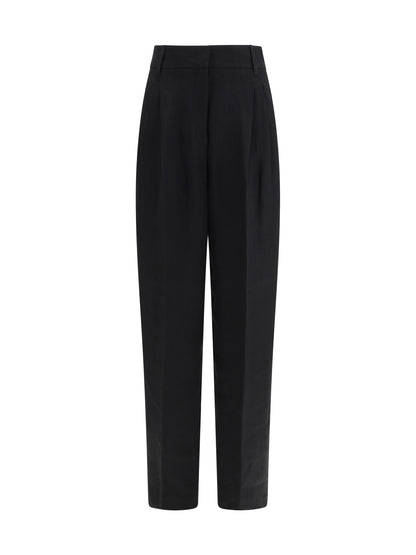 Max Mara Studio Mstsumero Pants in linen batavia - Black