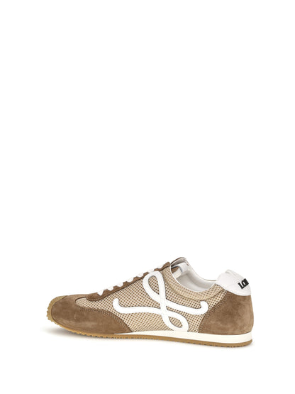 Loewe Ballet Runner 2.0 suede and mesh Sneakers - Beige/White/Brown