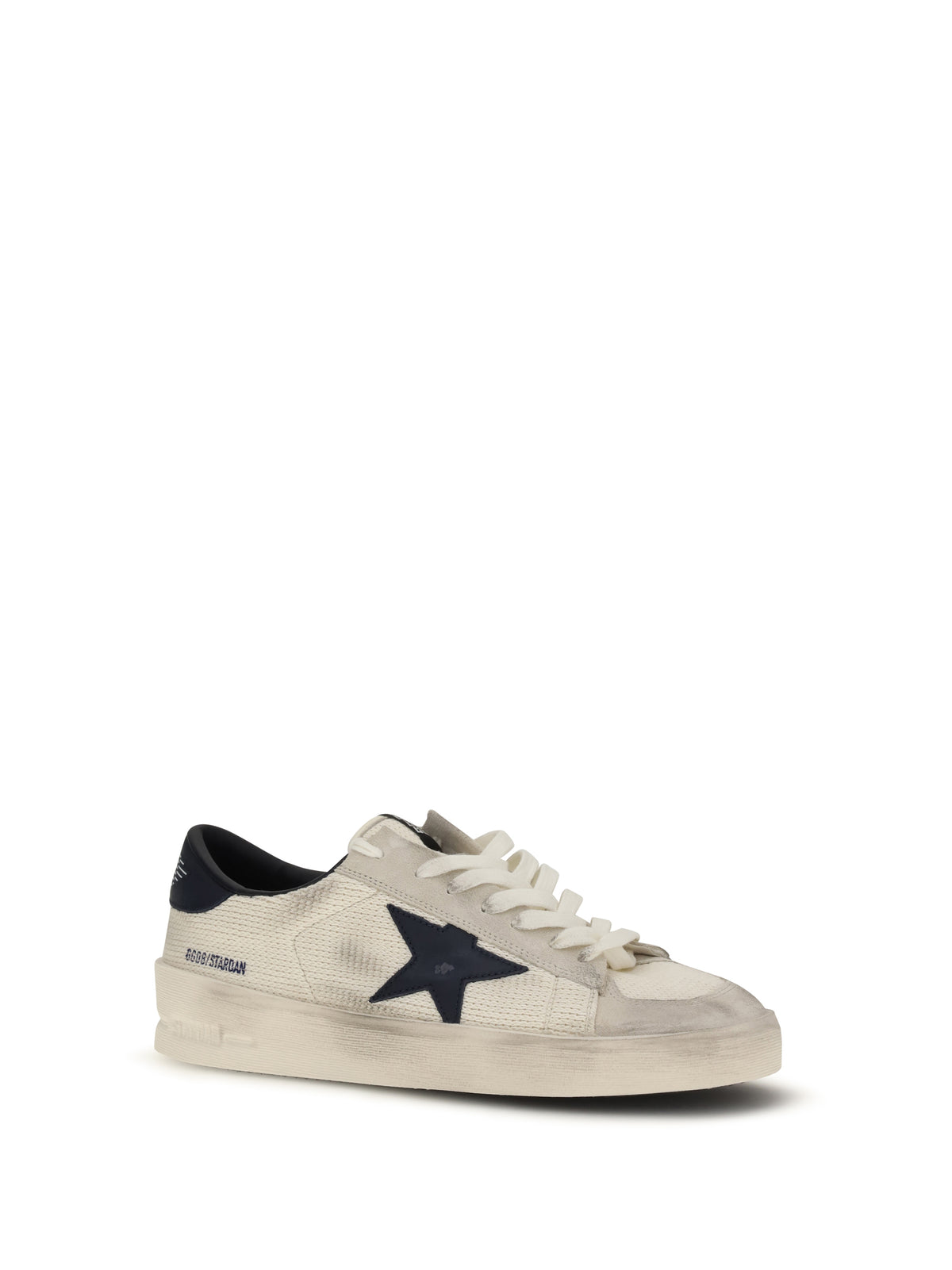 Golden Goose Stardan Sneakers in suede - Beige/Ink Blue