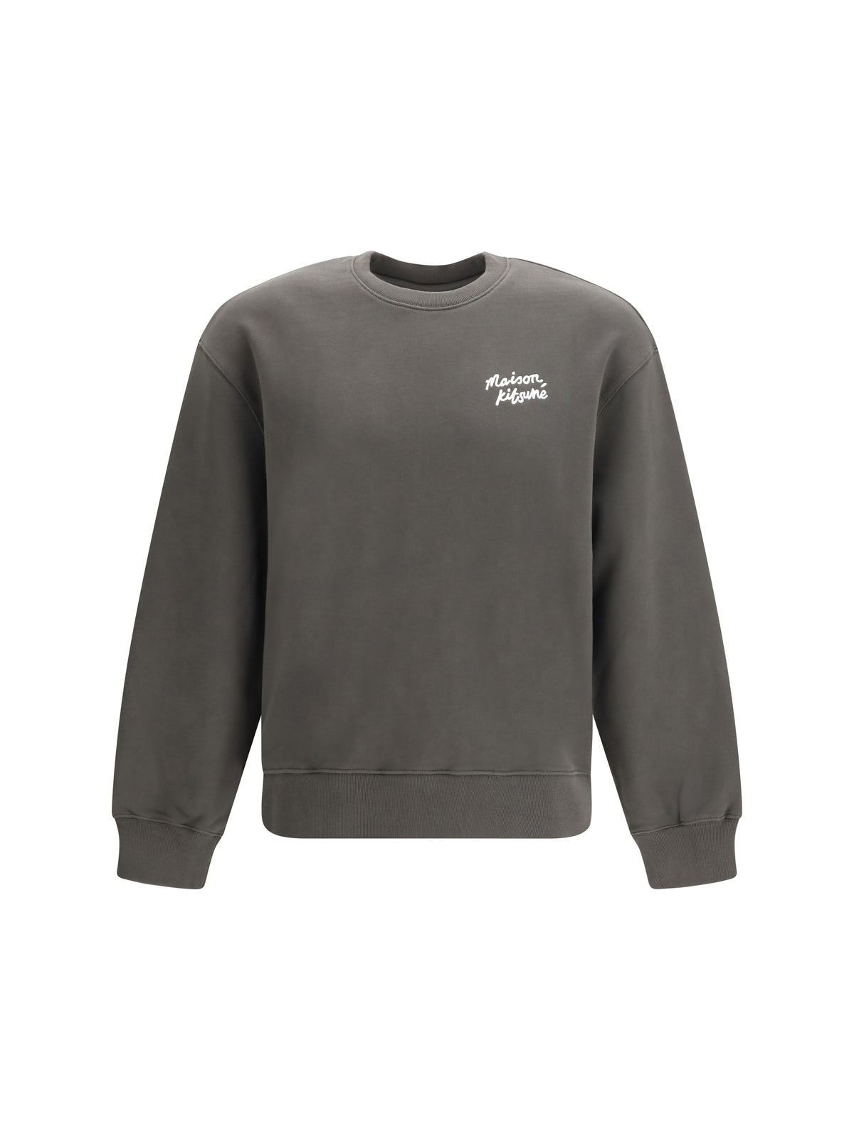 Maison Kitsuné Cotton Sweatshirt wih logo - Beluga