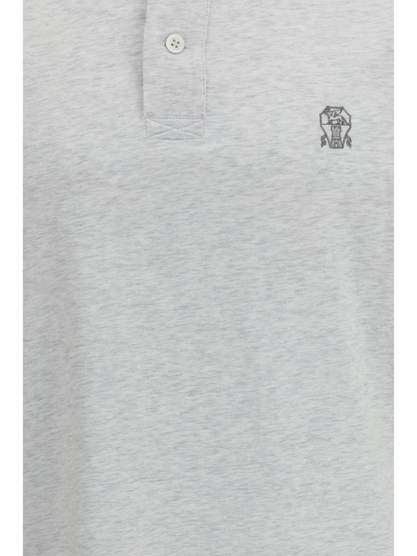 BRUNELLO CUCINELLI Polo in cotton jersey with short sleeves