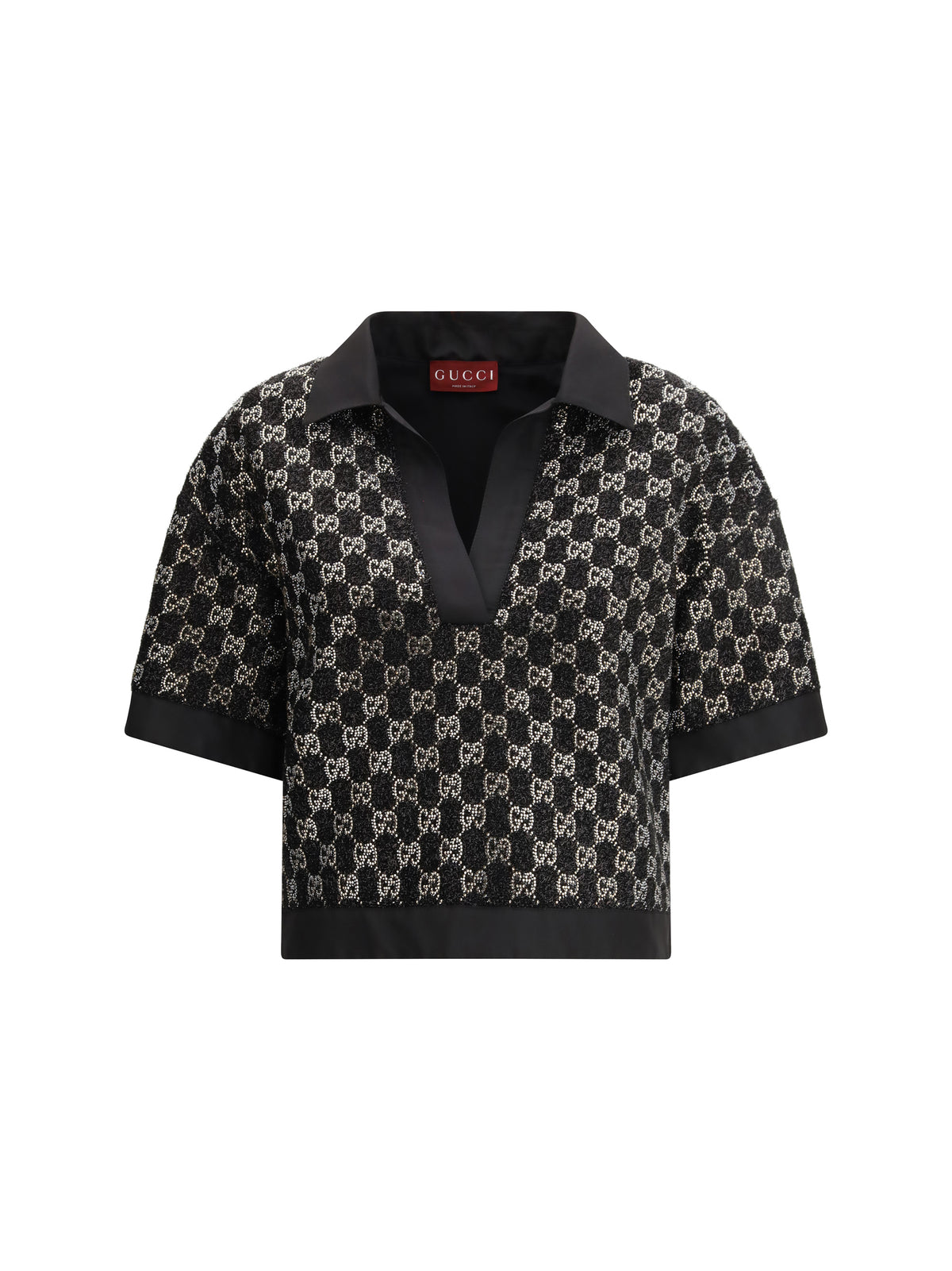 Gucci Wool lamé tweed Top - Black