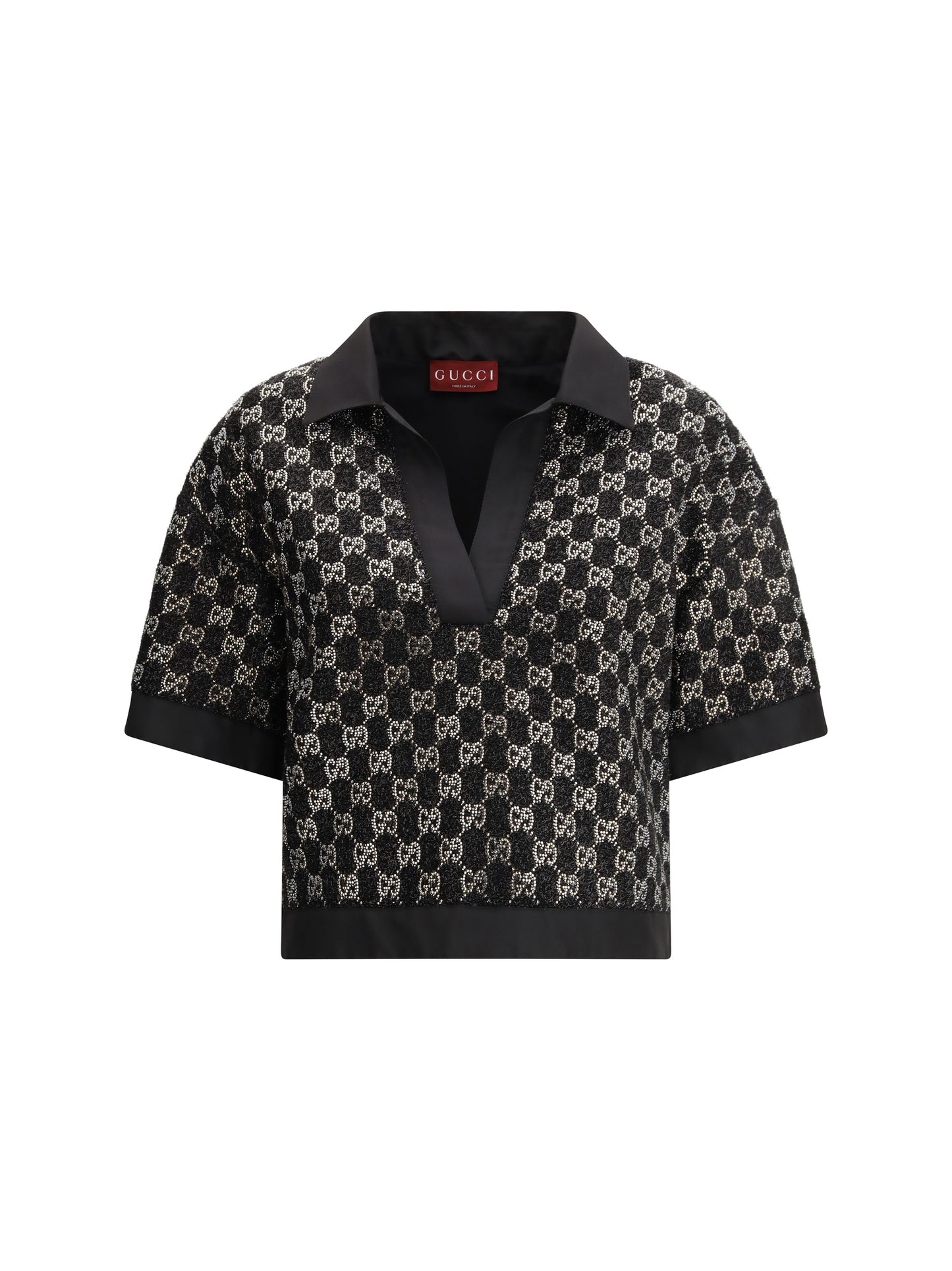 GUCCI Wool lamé tweed Top