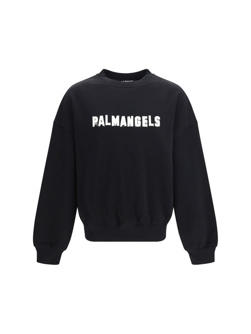 Palm Angels Palm Hills logo crewneck Sweatshirt - Black - Off White
