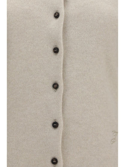 Jacquemus Tempo wool-cashmere Cardigan - Light Beige